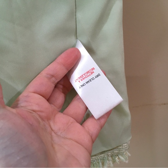 House of Harlow 1960 Pistachio large Green tweed Double-Breasted Blazer - Picture 3 of 7